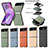 Coque Silicone Gel Motif Cuir Housse Etui SD8 pour Motorola Moto Razr 40 5G Petit