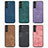 Coque Silicone Gel Motif Cuir Housse Etui SD8 pour Samsung Galaxy S22 Plus 5G Petit