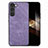 Coque Silicone Gel Motif Cuir Housse Etui SD8 pour Samsung Galaxy S24 5G Petit