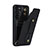 Coque Silicone Gel Motif Cuir Housse Etui SY1 pour Samsung Galaxy S22 5G Noir