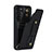 Coque Silicone Gel Motif Cuir Housse Etui SY1 pour Samsung Galaxy S23 Plus 5G Noir