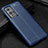 Coque Silicone Gel Motif Cuir Housse Etui WL1 pour OnePlus 9 Pro 5G Bleu