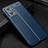 Coque Silicone Gel Motif Cuir Housse Etui WL1 pour Realme Narzo 50 Pro 5G Bleu