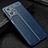 Coque Silicone Gel Motif Cuir Housse Etui WL1 pour Realme Q5 5G Bleu