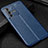 Coque Silicone Gel Motif Cuir Housse Etui WL1 pour Vivo V23 5G Bleu