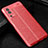 Coque Silicone Gel Motif Cuir Housse Etui WL1 pour Vivo Y52 5G Rouge