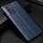Coque Silicone Gel Motif Cuir Housse Etui WL1 pour Xiaomi Poco F3 5G Bleu