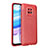 Coque Silicone Gel Motif Cuir Housse Etui WL1 pour Xiaomi Redmi 10X 5G Rouge