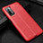 Coque Silicone Gel Motif Cuir Housse Etui WL1 pour Xiaomi Redmi 9 Power Rouge