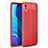 Coque Silicone Gel Motif Cuir Housse Etui WL1 pour Xiaomi Redmi 9AT Rouge