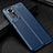 Coque Silicone Gel Motif Cuir Housse Etui WL1 pour Xiaomi Redmi Note 11 4G (2022) Bleu