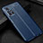 Coque Silicone Gel Motif Cuir Housse Etui WL1 pour Xiaomi Redmi Note 11 5G Bleu