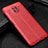 Coque Silicone Gel Motif Cuir Housse Etui WL1 pour Xiaomi Redmi Note 9T 5G Rouge