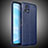 Coque Silicone Gel Motif Cuir Housse Etui WL2 pour Vivo Y54s 5G Bleu