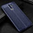 Coque Silicone Gel Motif Cuir Housse Etui WL2 pour Xiaomi Redmi 9 Bleu