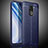 Coque Silicone Gel Motif Cuir Housse Etui WL2 pour Xiaomi Redmi Note 9 Bleu