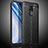 Coque Silicone Gel Motif Cuir Housse Etui WL2 pour Xiaomi Redmi Note 9 Noir