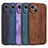 Coque Silicone Gel Motif Cuir Housse Etui YZ1 pour Apple iPhone 14 Pro Petit