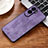 Coque Silicone Gel Motif Cuir Housse Etui YZ1 pour Huawei Honor 90 Lite 5G Violet Clair