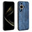 Coque Silicone Gel Motif Cuir Housse Etui YZ1 pour Huawei Nova 11 Bleu