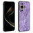 Coque Silicone Gel Motif Cuir Housse Etui YZ1 pour Huawei Nova 11 Ultra Violet Clair