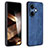 Coque Silicone Gel Motif Cuir Housse Etui YZ1 pour OnePlus Nord CE 3 5G Bleu