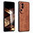 Coque Silicone Gel Motif Cuir Housse Etui YZ1 pour Oppo Reno10 Pro+ Plus 5G Marron