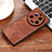 Coque Silicone Gel Motif Cuir Housse Etui YZ1 pour Xiaomi Mi 13 Ultra 5G Marron