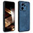 Coque Silicone Gel Motif Cuir Housse Etui YZ1 pour Xiaomi Mi 13T 5G Bleu