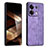 Coque Silicone Gel Motif Cuir Housse Etui YZ1 pour Xiaomi Redmi Note 13 5G Violet Clair