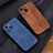 Coque Silicone Gel Motif Cuir Housse Etui YZ2 pour Apple iPhone 14 Pro Max Petit