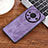 Coque Silicone Gel Motif Cuir Housse Etui YZ2 pour Huawei Mate 60 Pro+ Plus Violet Clair