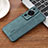 Coque Silicone Gel Motif Cuir Housse Etui YZ2 pour Huawei P60 Pro Vert