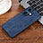 Coque Silicone Gel Motif Cuir Housse Etui YZ2 pour OnePlus Nord CE 3 5G Bleu