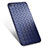 Coque Silicone Gel Motif Cuir pour Apple iPhone 6 Bleu Petit