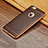 Coque Silicone Gel Motif Cuir pour Apple iPhone 6 Plus Marron Petit