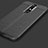 Coque Silicone Gel Motif Cuir pour Nokia X6 Noir Petit