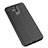 Coque Silicone Gel Motif Cuir Q01 pour Huawei Mate 20 Lite Noir Petit