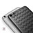 Coque Silicone Gel Motif Cuir W02 pour Apple iPhone 6 Plus Noir Petit