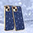 Coque Silicone Housse Etui Gel Bling-Bling AC1 pour Apple iPhone 13 Bleu