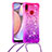 Coque Silicone Housse Etui Gel Bling-Bling avec Laniere Strap S01 pour Samsung Galaxy A10s Petit