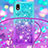 Coque Silicone Housse Etui Gel Bling-Bling avec Laniere Strap S01 pour Samsung Galaxy M01 Core Petit