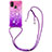 Coque Silicone Housse Etui Gel Bling-Bling avec Laniere Strap S01 pour Samsung Galaxy M21 Petit