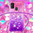 Coque Silicone Housse Etui Gel Bling-Bling avec Laniere Strap S01 pour Samsung Galaxy M21 Petit