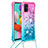 Coque Silicone Housse Etui Gel Bling-Bling avec Laniere Strap S01 pour Samsung Galaxy M40S Petit