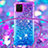 Coque Silicone Housse Etui Gel Bling-Bling avec Laniere Strap S01 pour Samsung Galaxy M60s Petit