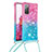 Coque Silicone Housse Etui Gel Bling-Bling avec Laniere Strap S01 pour Samsung Galaxy S20 FE 4G Petit