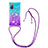 Coque Silicone Housse Etui Gel Bling-Bling avec Laniere Strap S01 pour Samsung Galaxy S20 FE 4G Petit