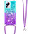 Coque Silicone Housse Etui Gel Bling-Bling avec Laniere Strap S01 pour Xiaomi Civi 2 5G Petit