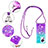 Coque Silicone Housse Etui Gel Bling-Bling avec Laniere Strap S01 pour Xiaomi Civi 2 5G Petit